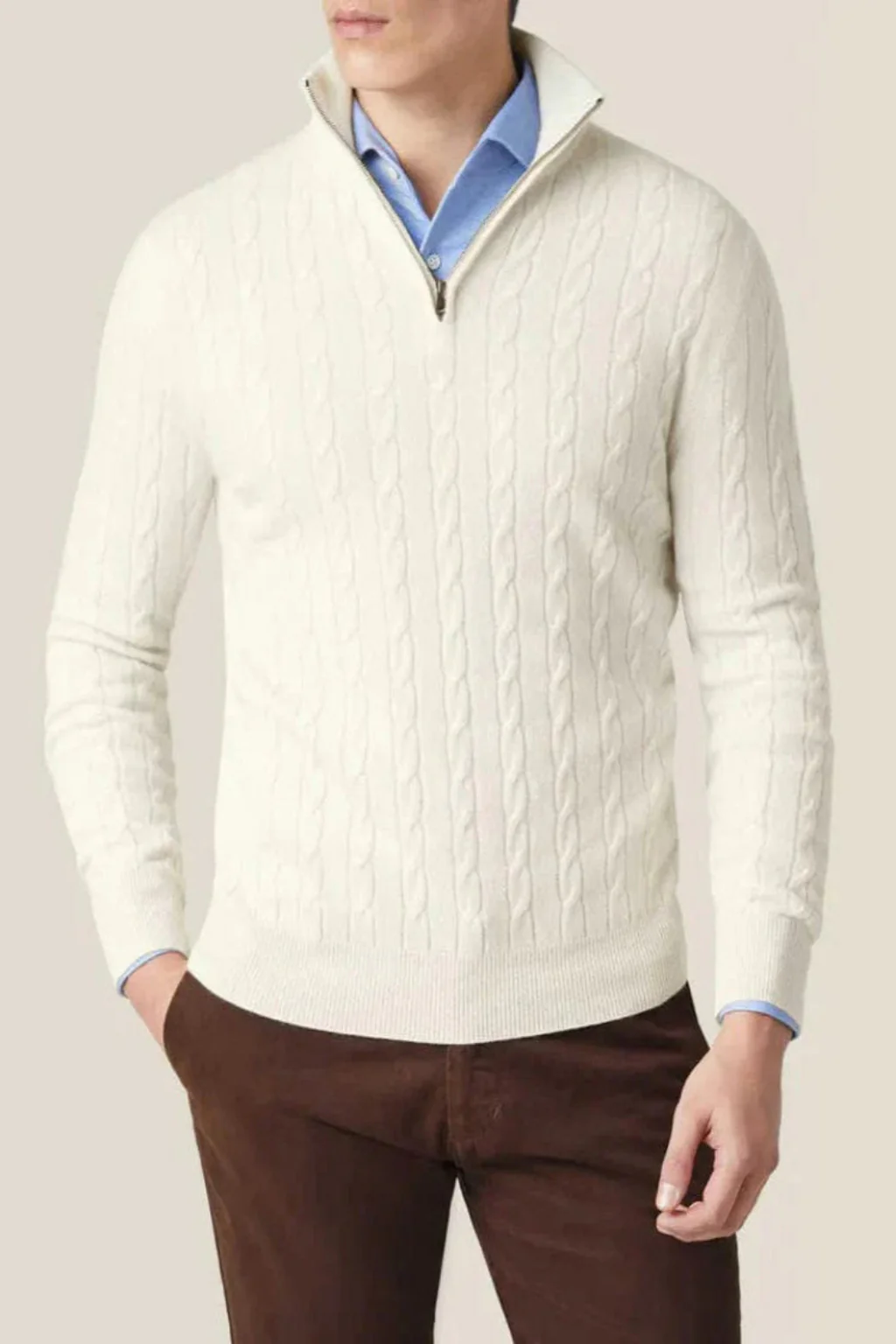 Herbert – Pull en cachemire avec fermeture éclair