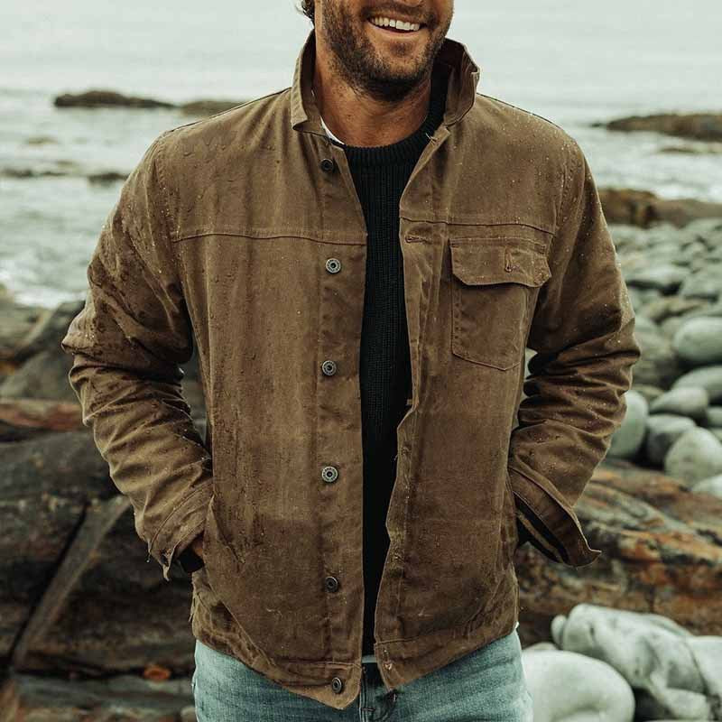 Veste d'hiver utility moderne pour hommes - Marron – Image 2