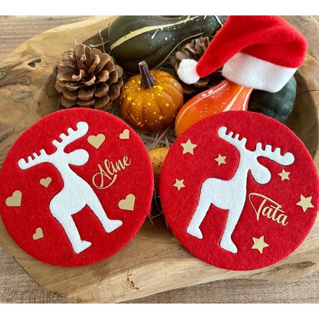 3 Sous verres de noël personnalisés – Image 4