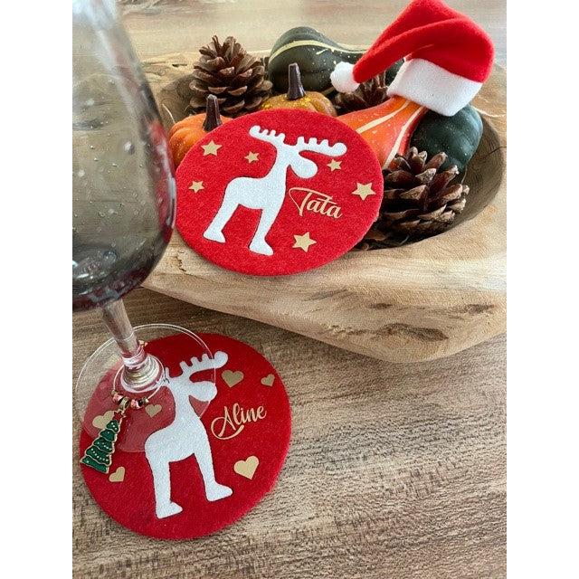 3 Sous verres de noël personnalisés – Image 3