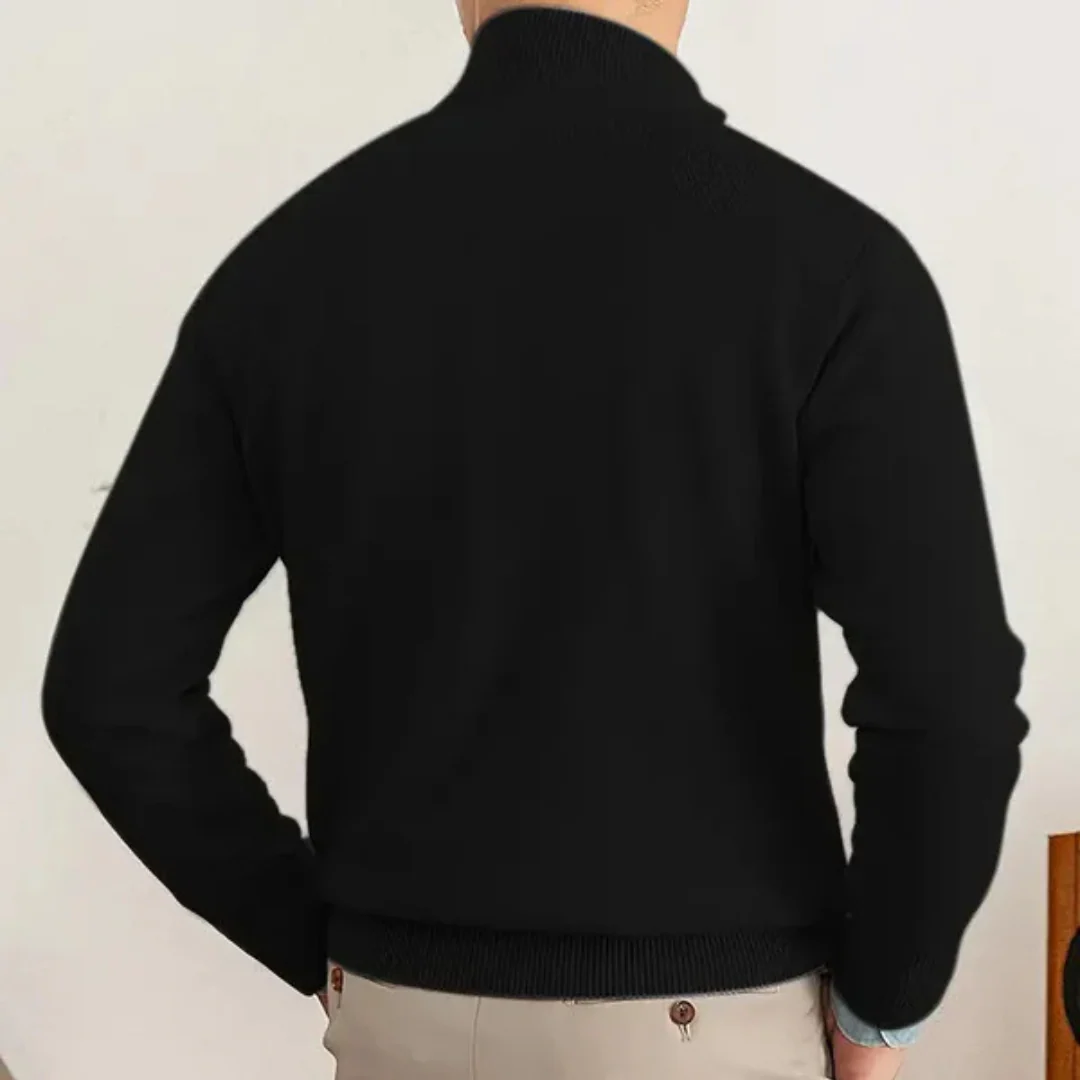 Pull à demi-zip en coton pour hommes – Image 5