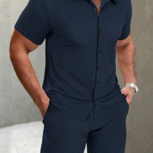 Khalil – Ensemble Short à Boutons