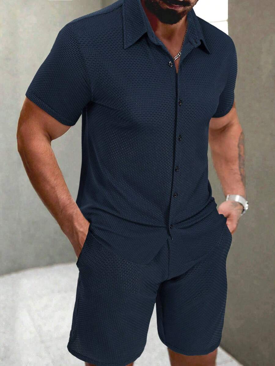 Khalil – Ensemble Short à Boutons