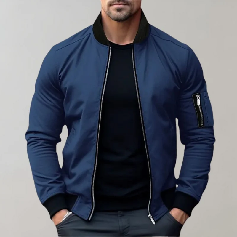 Blouson bomber slim fit léger – Image 2