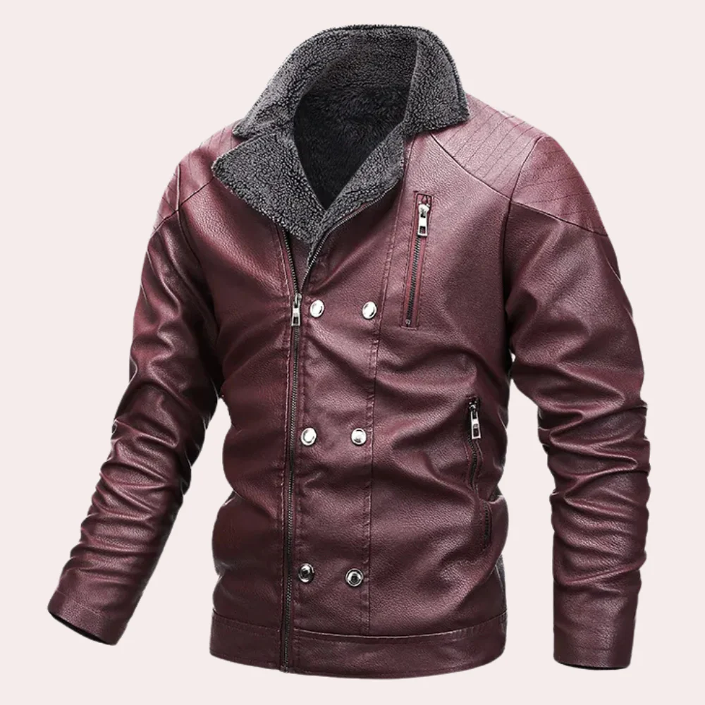 Torcuato - Manteau d'Hiver Moderne en Cuir pour Hommes 2025 – Image 3