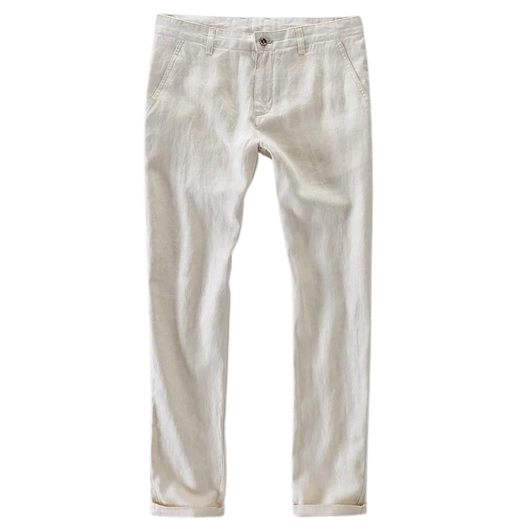 Pantalon casual 100 % lin – Image 3