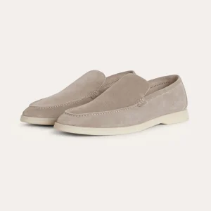 Nori - Loafers en suède beige classiques 2025
