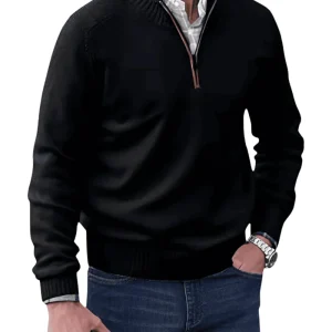 Pull zippé décontracté