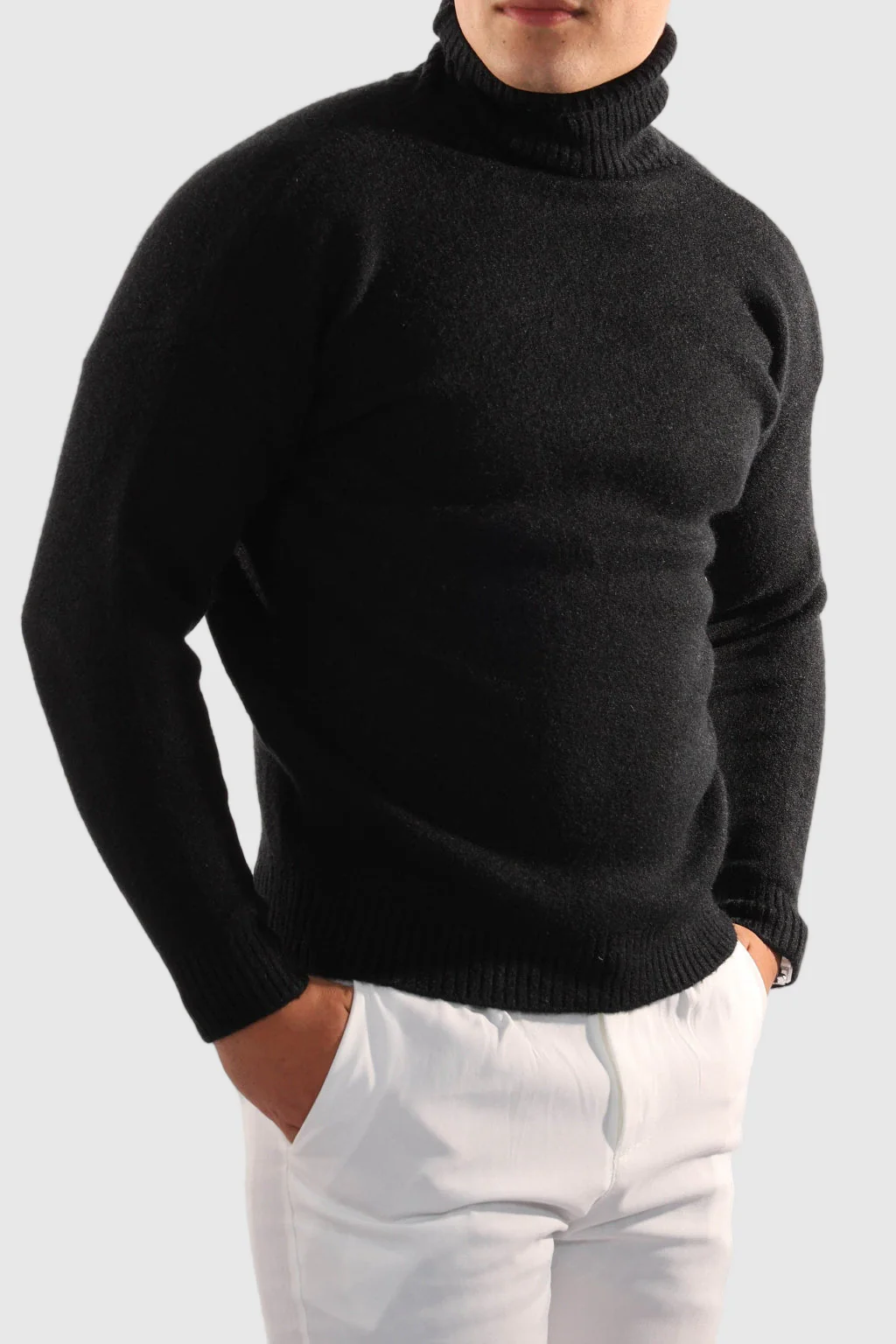 Reginal - Pull Col Roulé en Cachemire Old Money