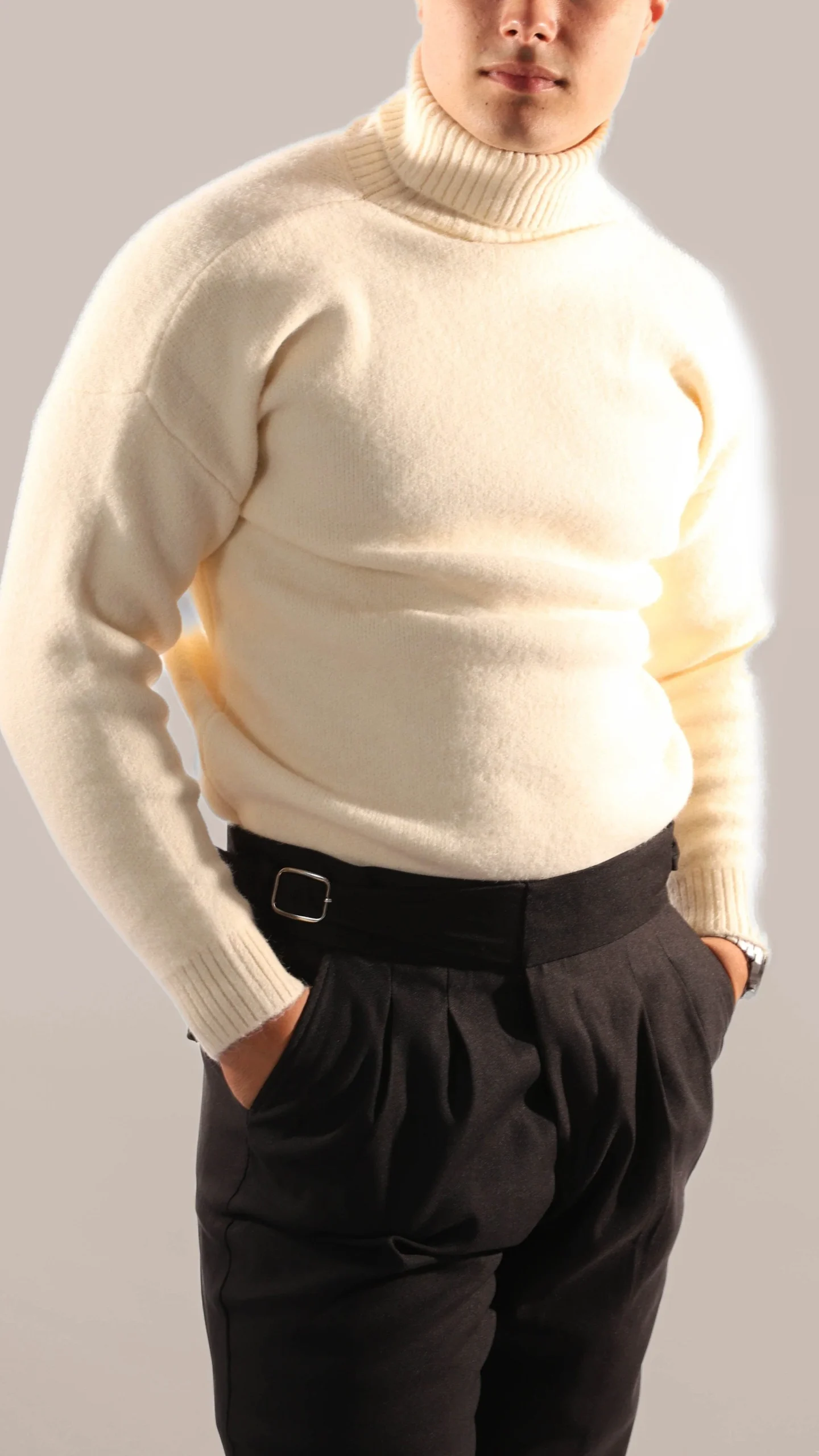 Reginal - Pull Col Roulé en Cachemire Old Money – Image 5