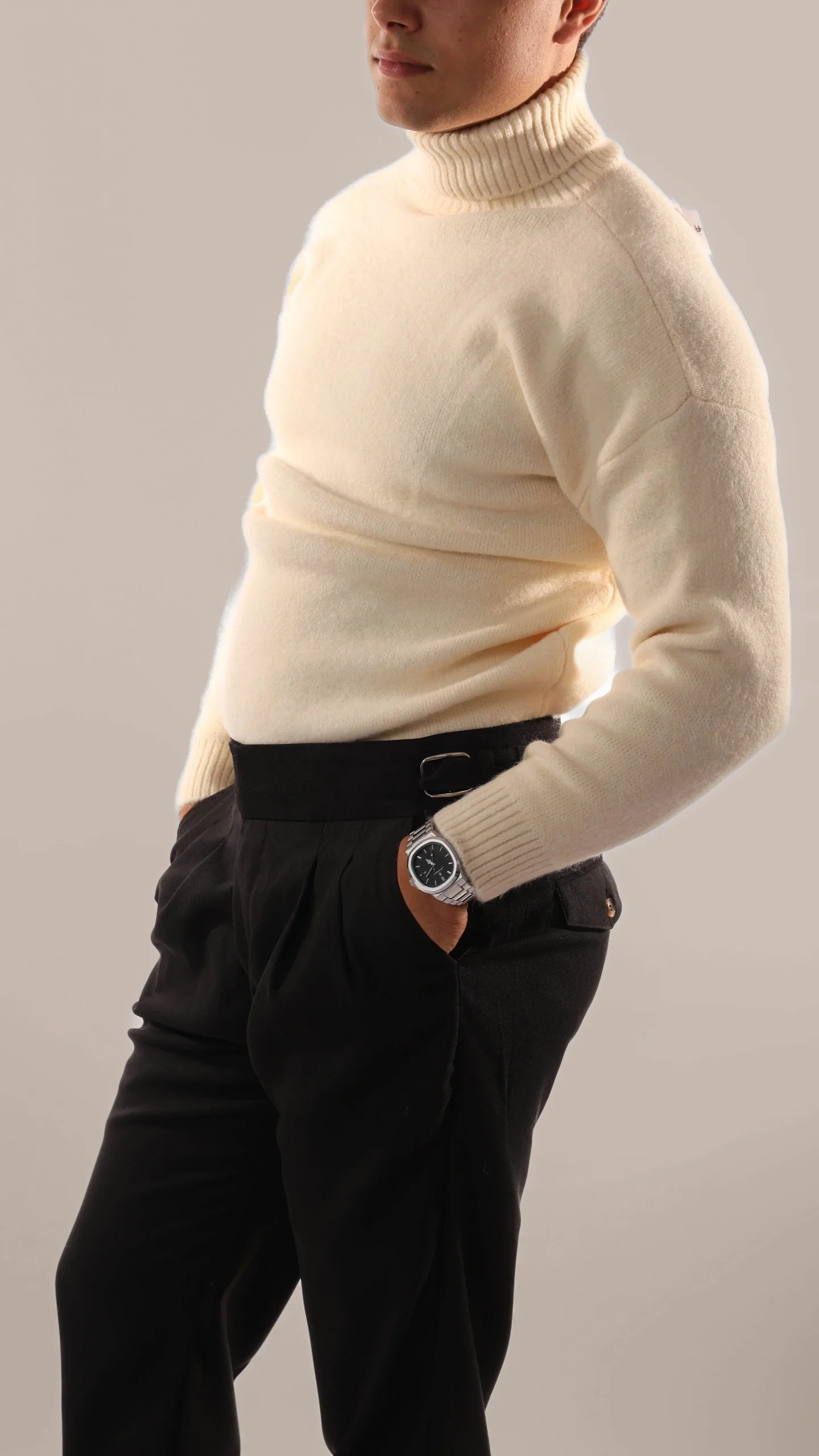 Reginal - Pull Col Roulé en Cachemire Old Money – Image 6