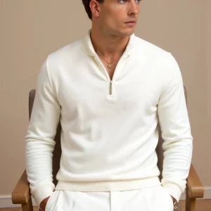 Ted – Pull à quart de fermeture éclair pour hommes