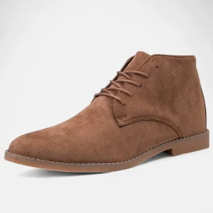 Bottines en Suède pour Hommes – Look Classique Business en Brun