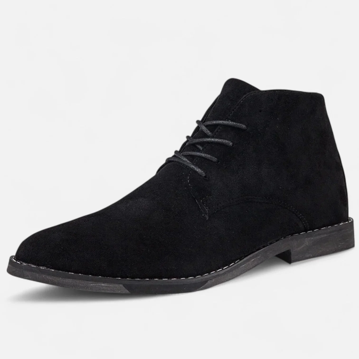 Bottines en Suède pour Hommes – Look Classique Business en Brun – Image 3