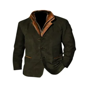 Veste blazer pour hommes – Veste en daim de luxe