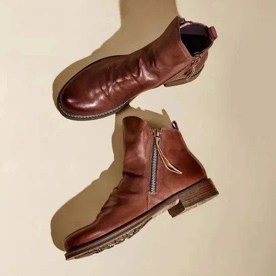Bottines pour Hommes – Cuir Marron – Boots Élégants avec Fermeture Latérale pour Look Décontracté et Semi-Formel – Image 6