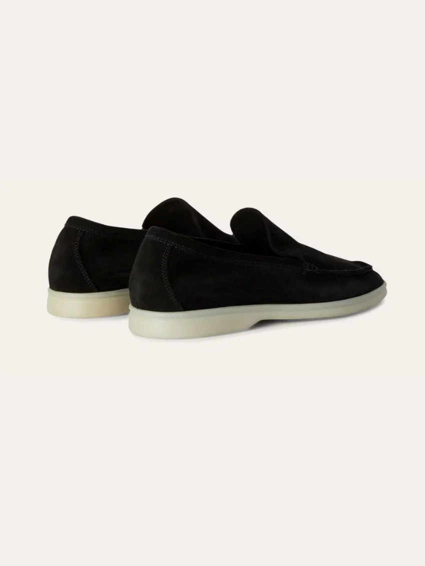 Alessandro - Loafers en suède noir pour hommes – Image 4