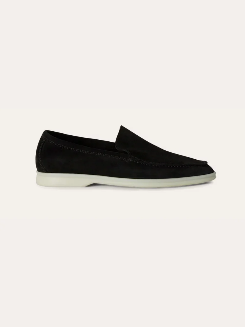 Alessandro - Loafers en suède noir pour hommes – Image 5