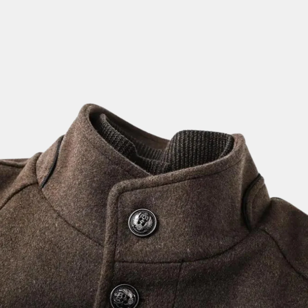 Xavier - Manteau Trench pour Hommes en Laine Épaisse pour un Style Hiver Élégant – Image 6
