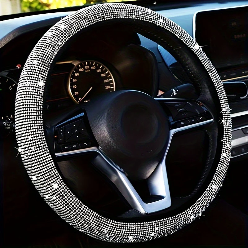 Housse de volant de voiture luxueuse et bling-bling - Extensible