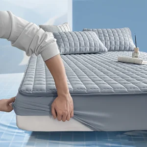 Protège-matelas imperméable (1 pièce), lavable en machine, disponible en plusieurs tailles, ultra-doux et confortable, épais, idéal pour la chambre à coucher