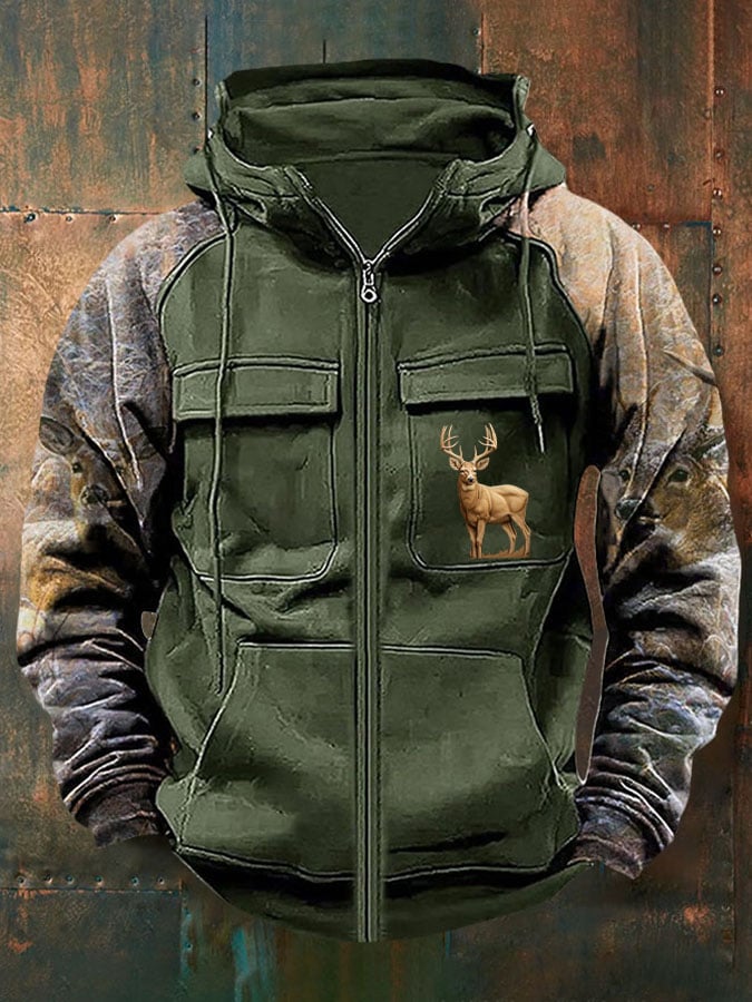 MAISON CLÉMENT PARIS™ | VESTE DE CHASSE À CAPUCHE CERF – Image 3