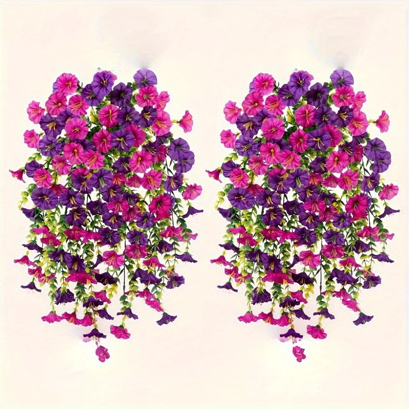 Deux fleurs artificielles suspendues – Image 5