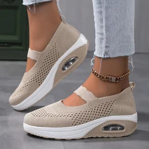 Baskets basses respirantes en mesh pour femme, chaussures décontractées