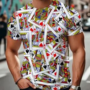 T-shirt d'été  en polyester respirant à séchage rapide pour homme