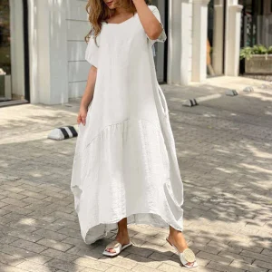 Robe tendance grande taille en coton