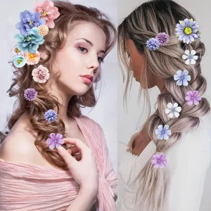 21 pinces à cheveux bohèmes - Accessoires pour cheveux hawaïens