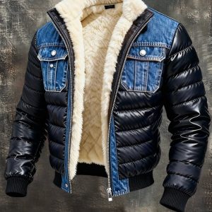 MAISON CLÉMENT PARIS™ | BLOUSON MATELASSÉ EN JEAN DOUBLÉ CHAUD