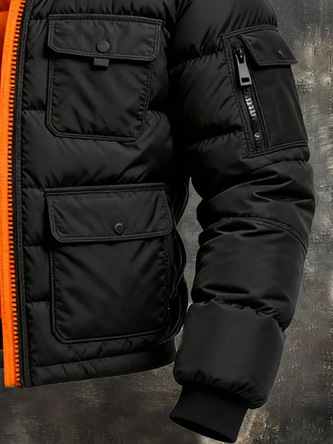 MAISON CLÉMENT PARIS™ | DOUDE RÉVERSIBLE HOMME HIVER CAPUCHE – Image 5