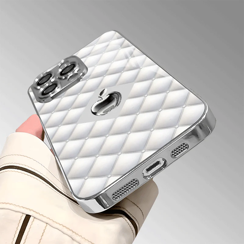 Coque de protection en verre trempé galvanisé avec motif imprimé, IPHONE – Image 5