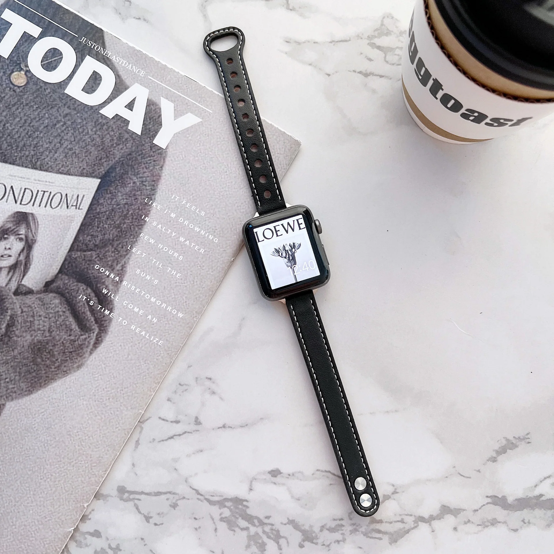 Bracelet en cuir élégant – Image 4