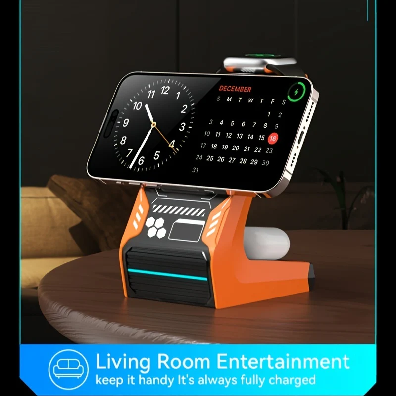 1 Station de charge magnétique sans fil - Support de chargeur sans fil 3 en 1 – Image 5