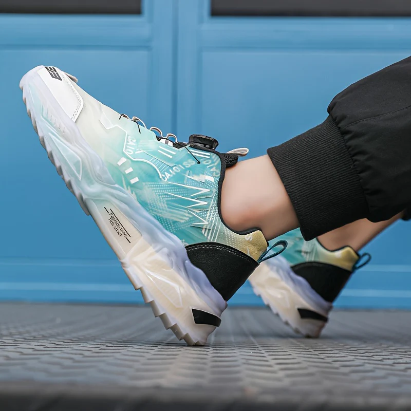 1 paire de baskets mode, chaussures de ville décontractées à lacets – Image 8