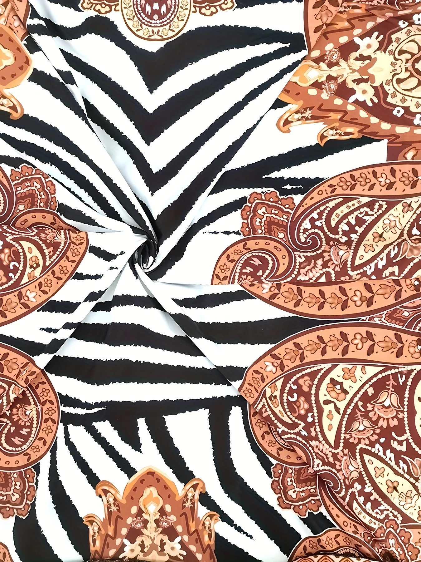 Robe ample grande taille à imprimé zèbre, décontractée – Image 6