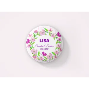 Badge "couronne papillon"