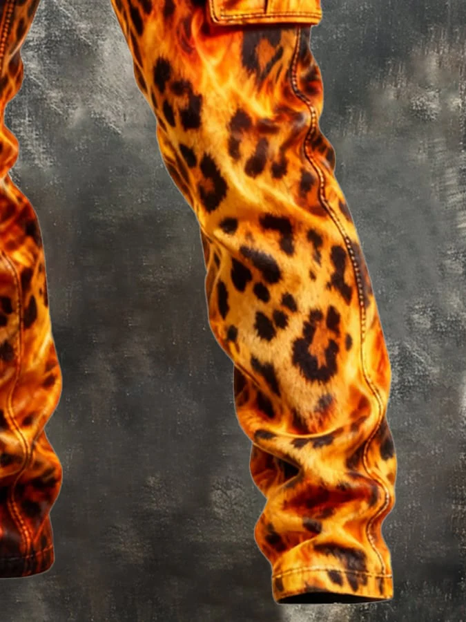 MAISON CLÉMENT PARIS™ | PANTALON CARGO IMPRIMÉ FLAMME – Image 5