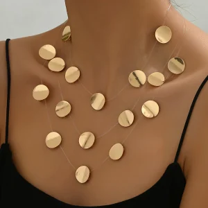 Collier géométrique circulaire