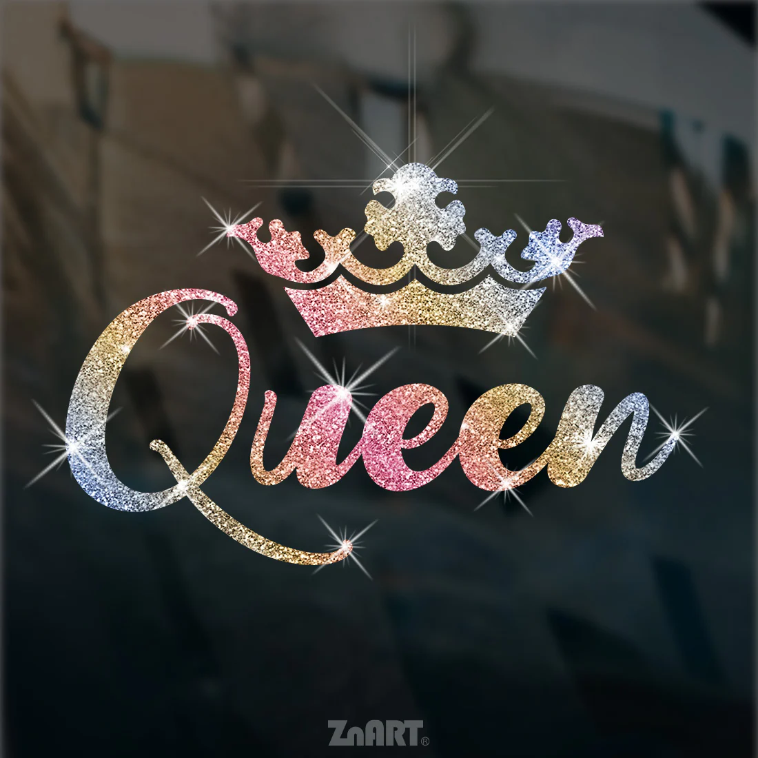 Un autocollant en vinyle scintillant – Image 2