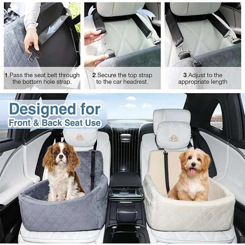 Siège auto portable de luxe pour chien / chat – Image 8