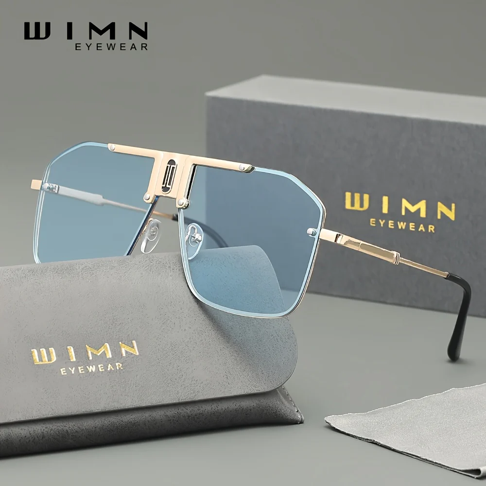 Lunettes de luxe WIMN à monture métallique dégradée sans cadre