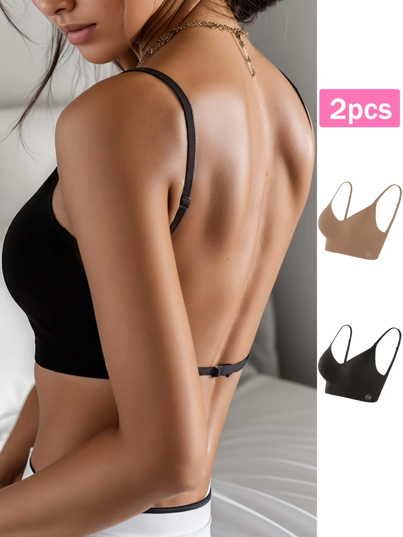 Ensemble soutien-gorge dos nu sans coutures, 2 PCS – Image 7