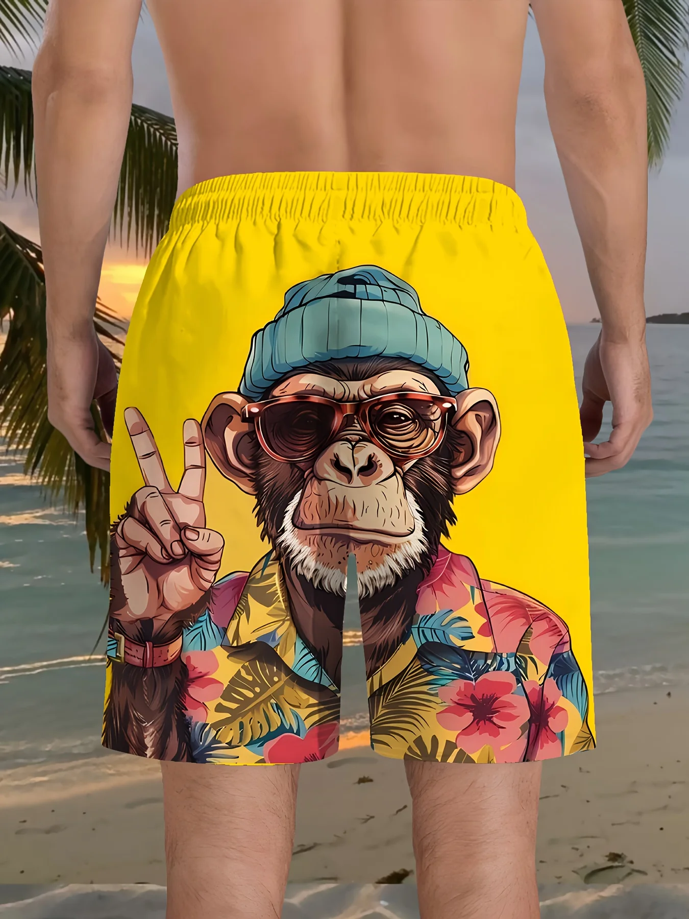 Short de plage homme tendance – Image 3