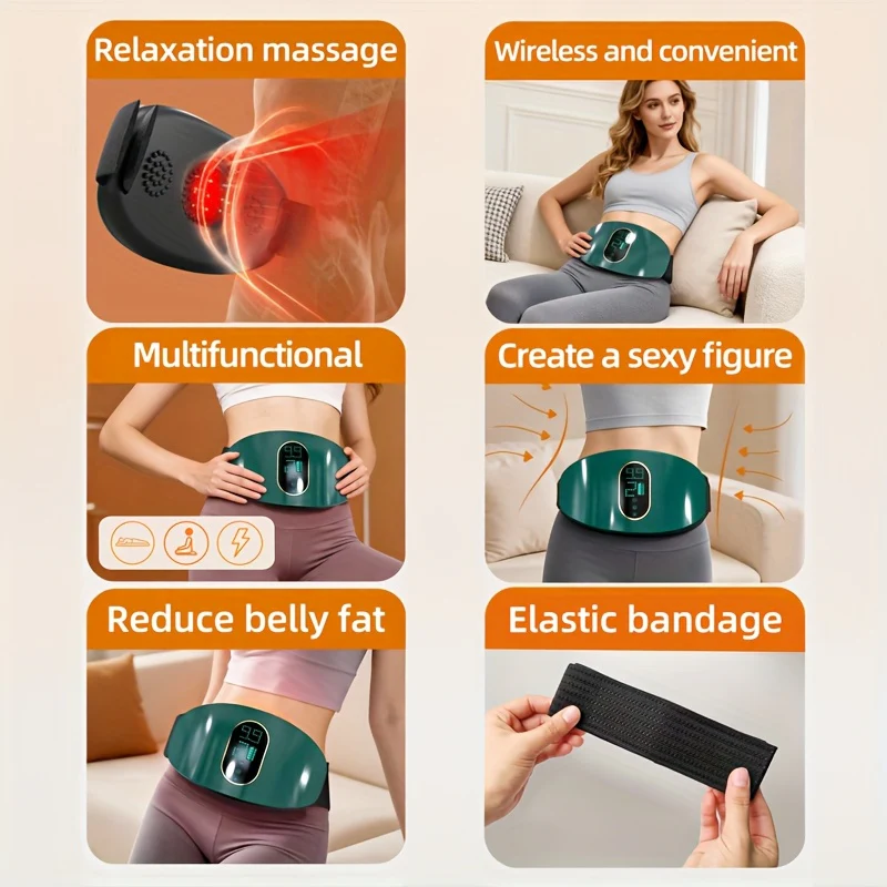 Appareil de massage portable multifonctionnel pour les abdominaux et les jambes, alimenté par USB – Image 6