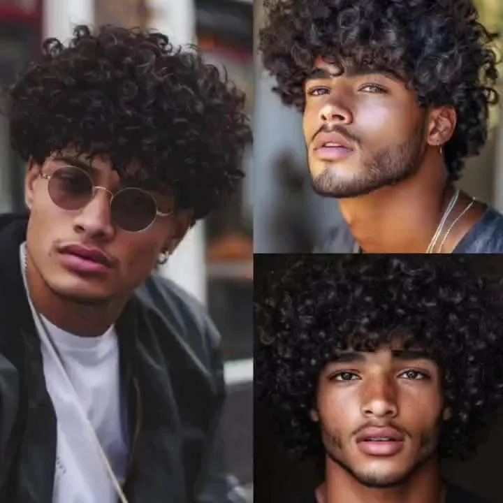 Perruque afro bouclée/crépue - Accessoire de mode – Image 8