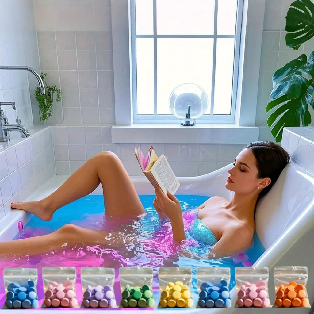 240 mini comprimés de sel de bain colorés de 3 g – Image 7