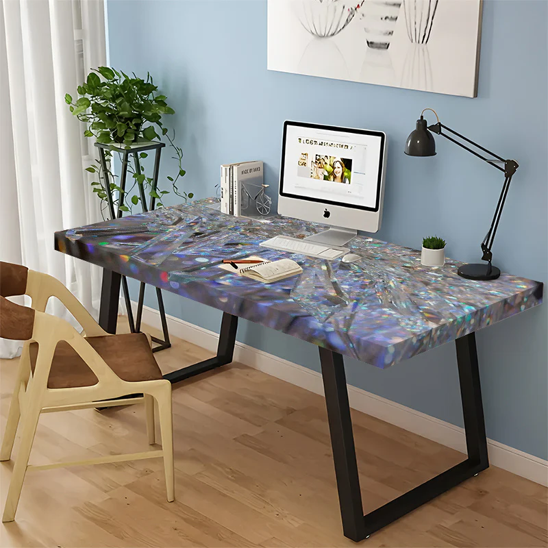 Autocollant de bureau en vinyle 2D à motif diamant (1 pièce) , 1 metre – Image 4